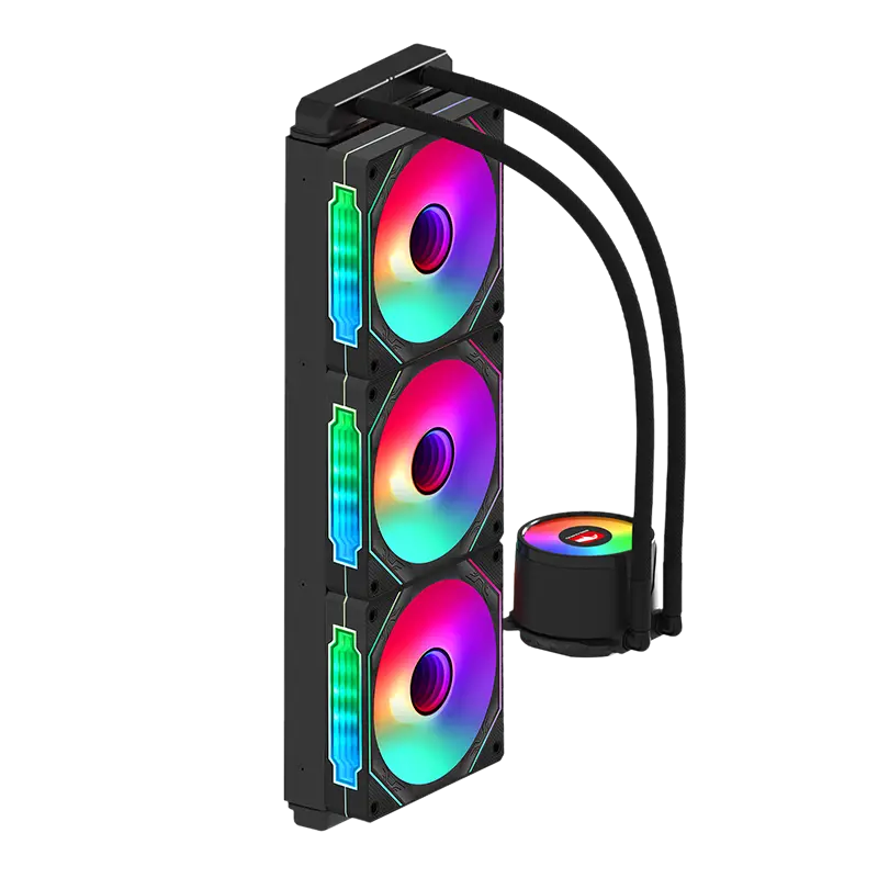 Brilliant Prism 360 Black One Key Divine Light Synchronous Water Cooling - 1 3