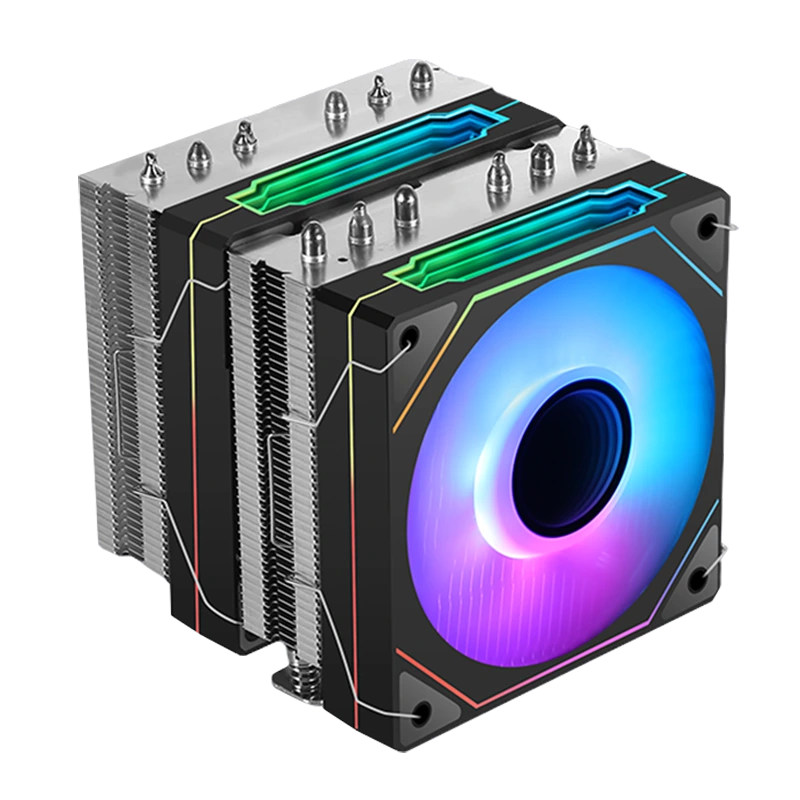 Fabricant Nickel Traité 6 tours de cuivre Twin Towers 120 mm Ventilateurs de processe 1