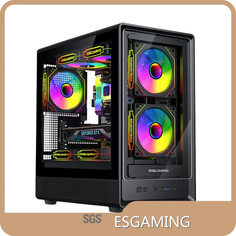 White Gaming Pc Case ESGAMING by ESGAMING 1