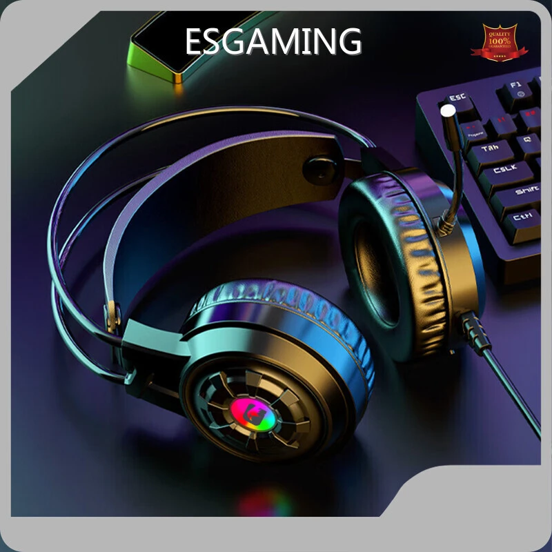 Fashion - Design Custom Gaming Headsets Black by ESGAMING 1