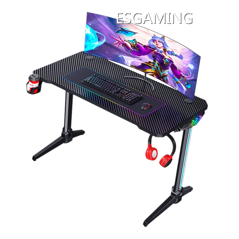 Stylish Carbon Fiber Gaming Table for Home Use - 1 1