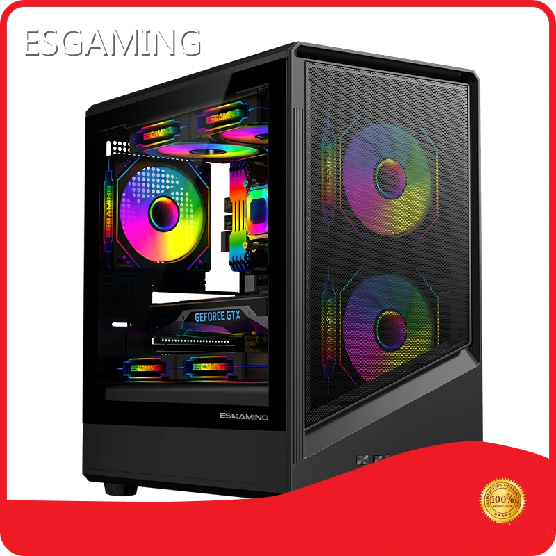 Lightweight Portable Gaming Pc Case Black by ESGAMING 1