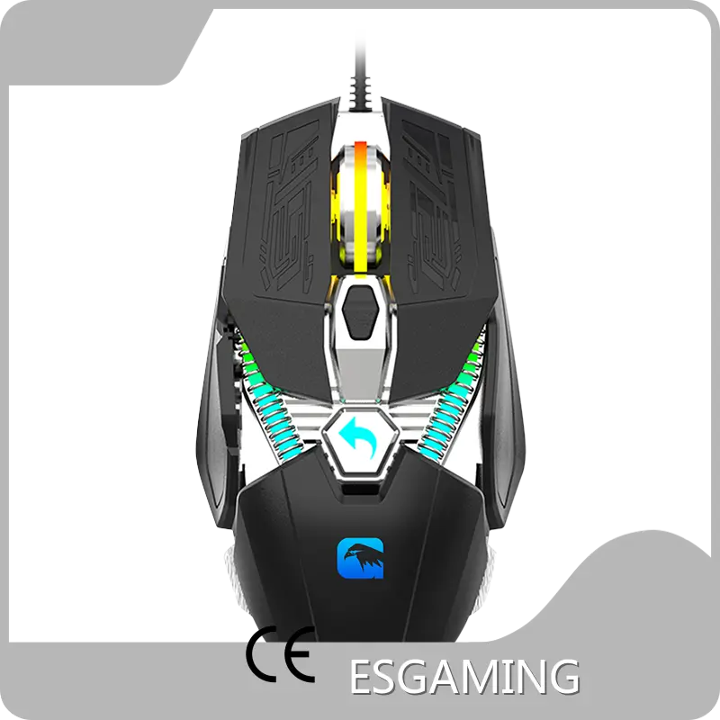 Cool - Designed Gaming Keyboard and Mouse Combo Black by ESGAMING 1