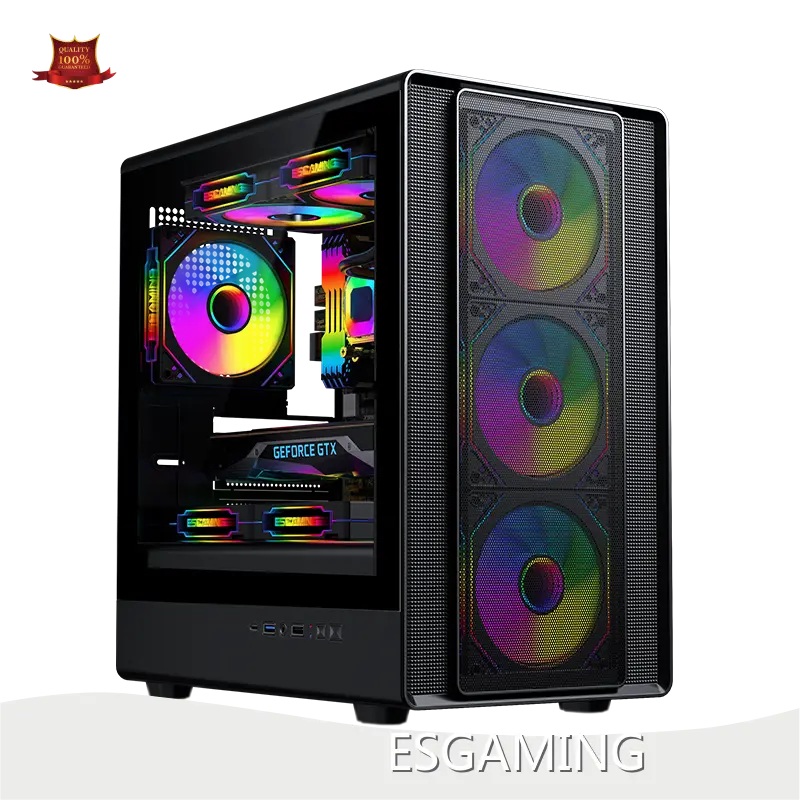 Customizable Custom Gaming Pc Case Black by ESGAMING 1