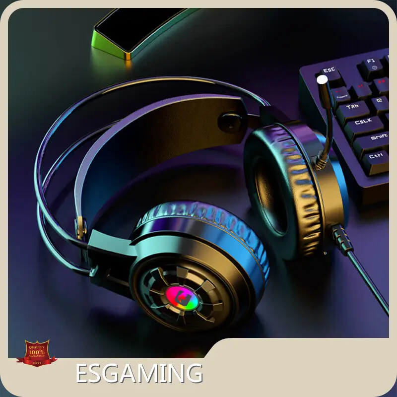 Low - Cost Gaming Headsets Wholesale Black by ESGAMING 1