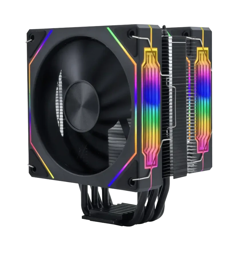 6 Heatpipe Gamer Dual 120 мм вентилятор Argb Light Pure Copper CPU Cooler Factory T1-2FS 1