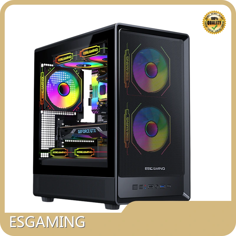 White Gaming Pc Case ROKE 02 MESH by ESGAMING 1