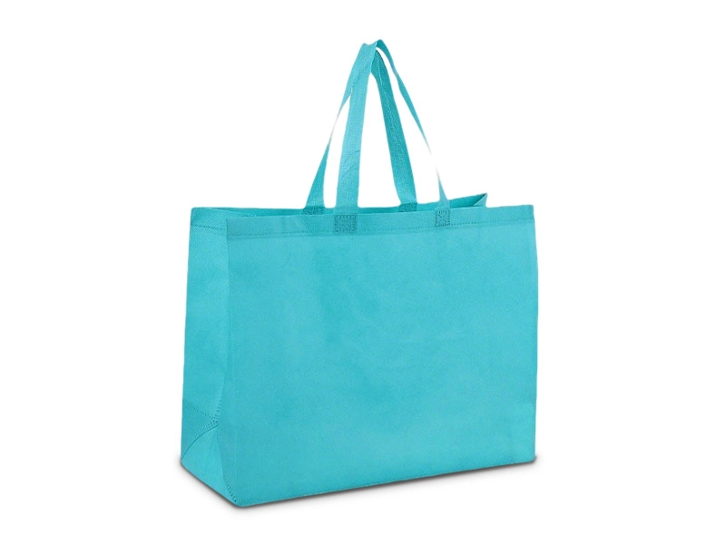 Bolsa no tejida reutilizable personalizada ecológica con mango 1