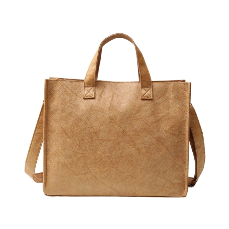 Bolso de papel Kraft de Lankin para mujeres versátiles versátiles de gran capacidad para viajar 1