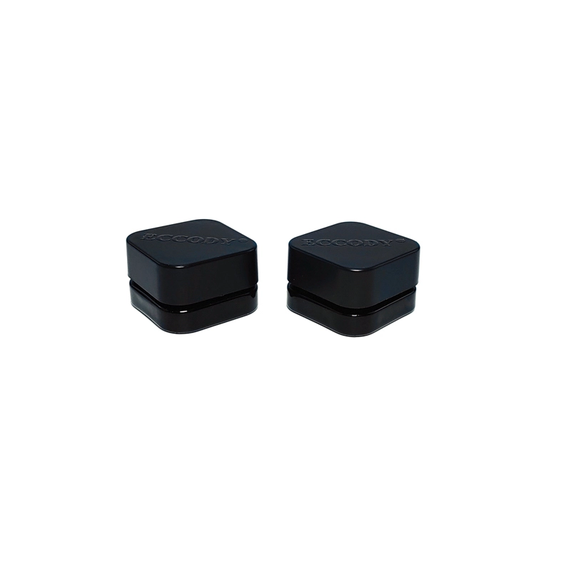 Child safety black square ceramic ointment bottle eye cream bottle 5g 1