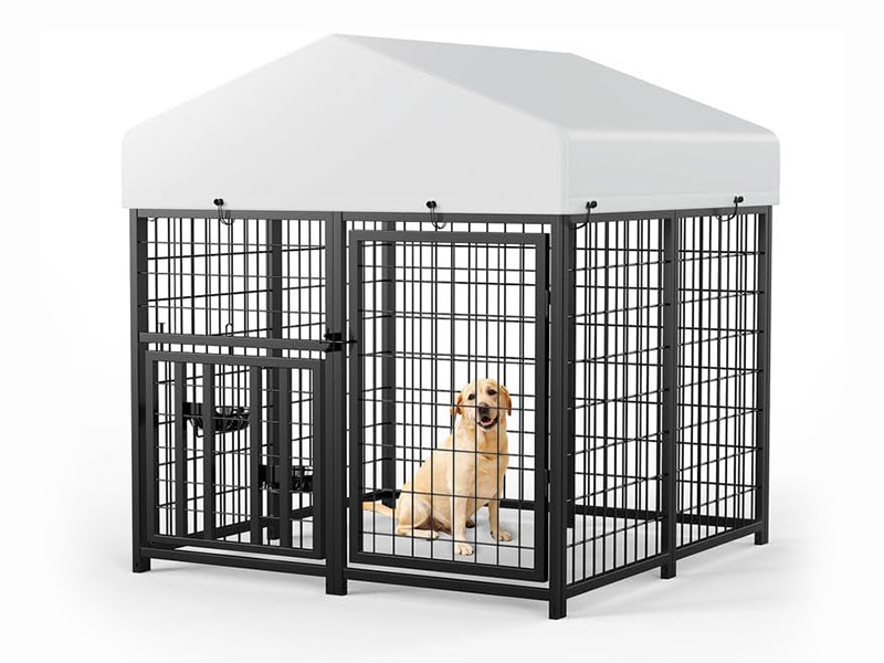 Rugged Outdoor Dog Kennel Secure Weatherproof 2