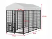 Metal Dog Crate A195 Iron Wire and Galvanized Square Tube; Splicing Assembly;factory Price 5