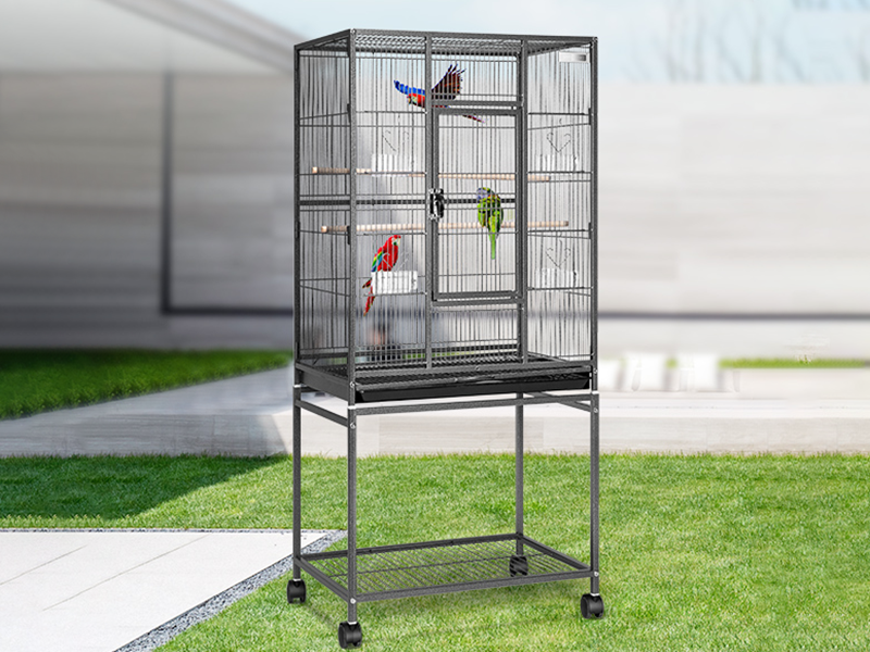 Black Steel Metal Pet Parrot Cage Premium Quality 1