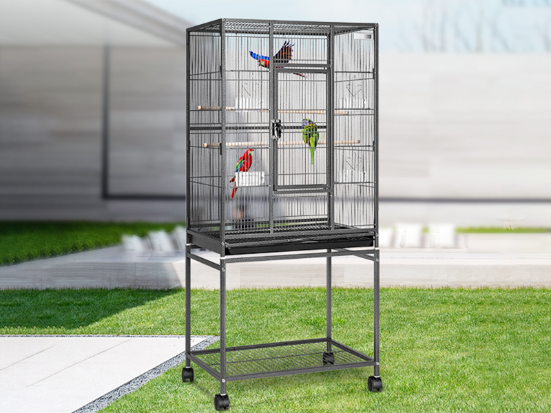 Black Steel Metal Pet Parrot Cage Premium Quality 2