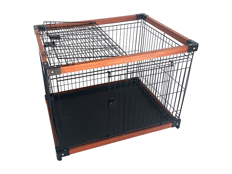 Kombinierter Käfig aus Eisen und Holz 9