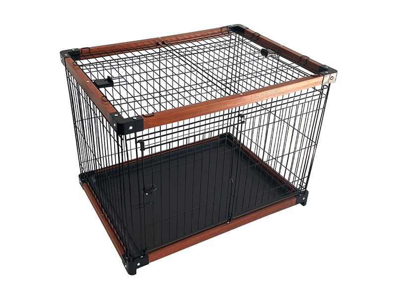 Kombinierter Käfig aus Eisen und Holz 7