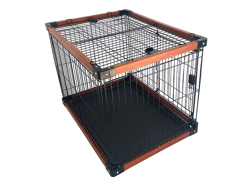 Kombinierter Käfig aus Eisen und Holz 6