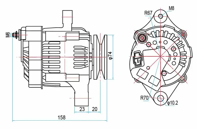 EXEN Alternator Manufacturer 14v Alternator Manufactureraluminum Foil 7