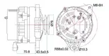 12V/90A AC Auto Car Alternator for UAZ-1 7