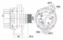 Auto Car Alternator for LADA 2110-1 6