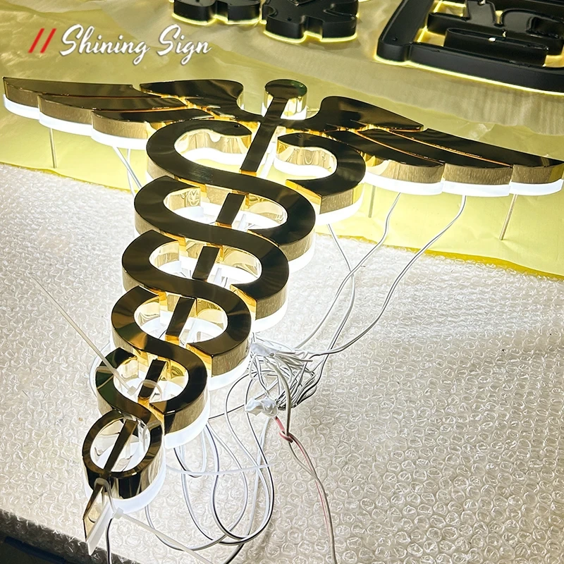 Outdoor Sign Backlight Word High Quality Backlit Logo Stainless Steel Lettering Custom Led Outdoor Advertising Signs 1