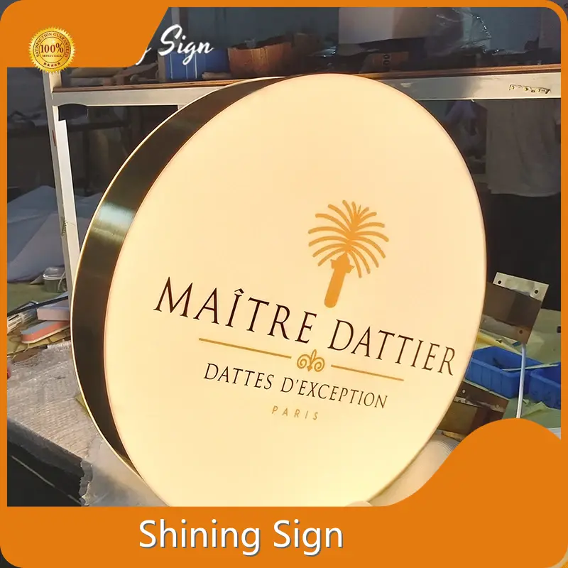 Shining Sign Backlit Metal Sign Customized Shapesupply 1