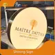 Shining Sign Backlit Metal Sign Customized Shapesupply 1