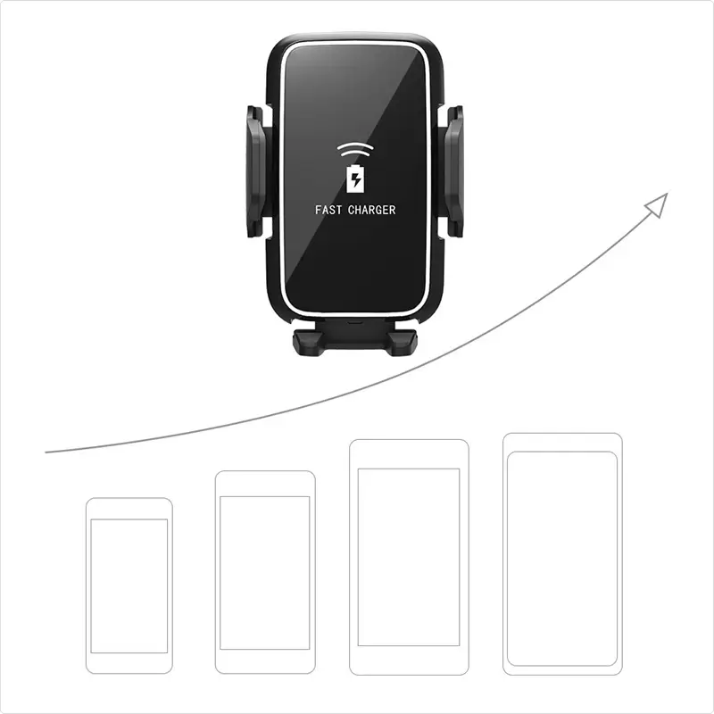 Newest design wireless car charger 10W mobile holder wireless charger SXD305 3