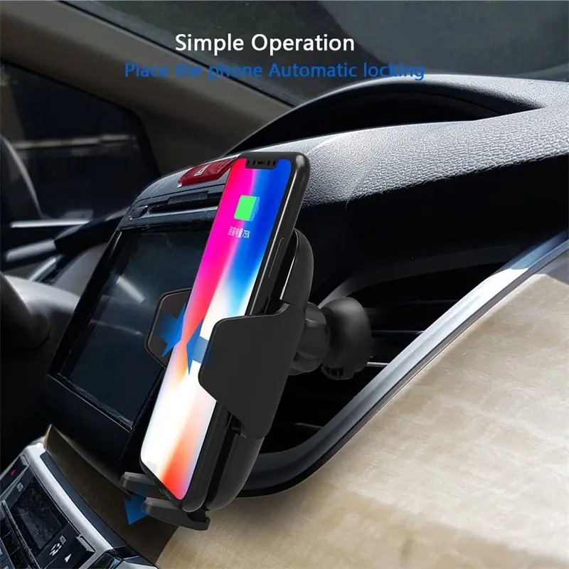 Newest design wireless car charger 10W mobile holder wireless charger SXD305 4