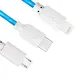 New Arrival Flowing Visible LED Light-Up USB Data Sync Charger Cable for iPhone SXD151 7