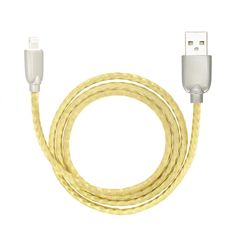 2018 newest necklace metal spring usb data charging usb cable for mobile phone SXD150 5