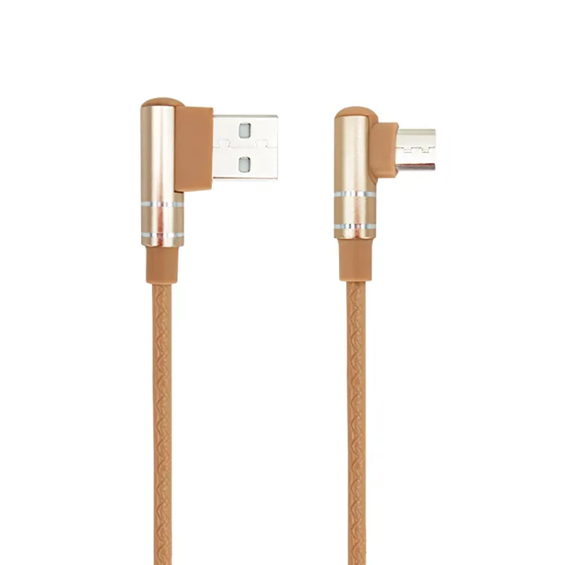 90 degree usb A to angle micro usb data cable quick charger 1M 3FT SXD138 4
