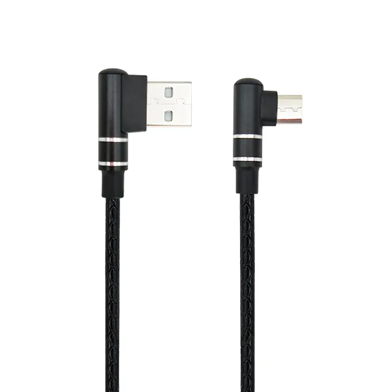 90 degree usb A to angle micro usb data cable quick charger 1M 3FT SXD138 6