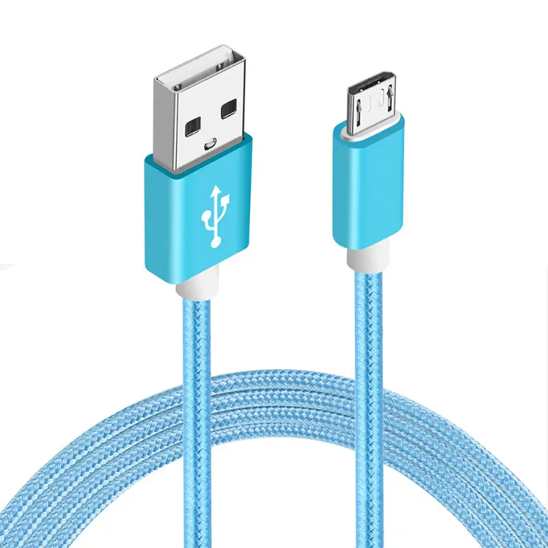 Durable nylon cable fabric braided charging cable 1