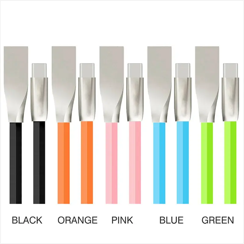 Zinc alloy cable Diamond shape 3D  charger type C high speed usb cable  SXD006 2