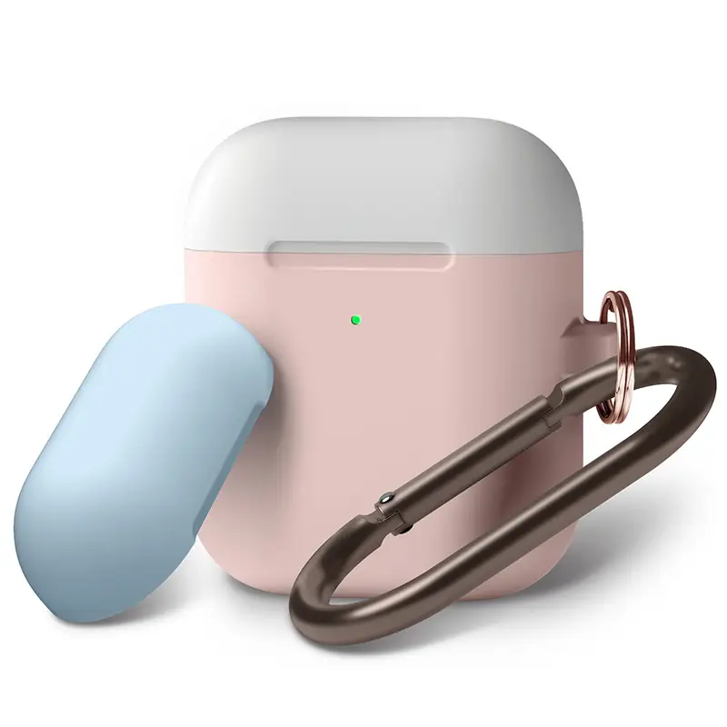 Fully protective double top silicone airpods cover case for airpods 1&2 1