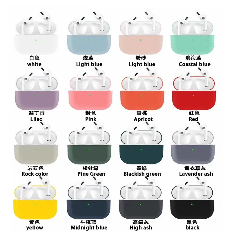 Silicone Wireless Airpods Pro Airpods 3 Case Cover  SXD1112 1