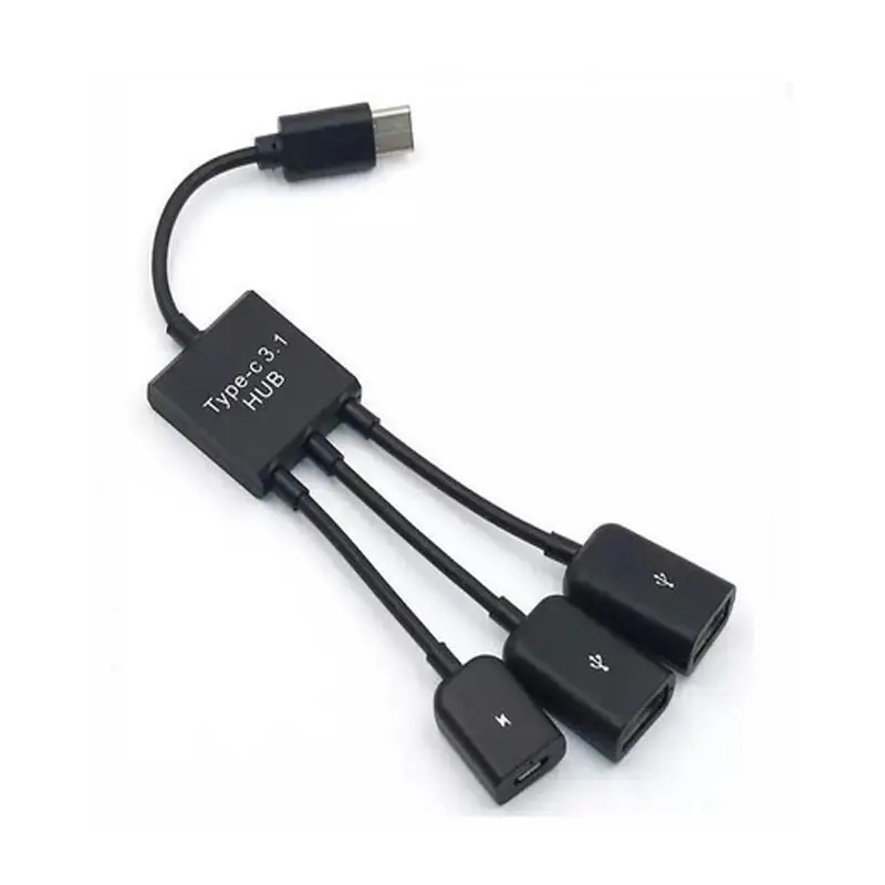 Micro male Type C  to 2 Usb OTG Hub 3 in 1 OTG  SXD148 1