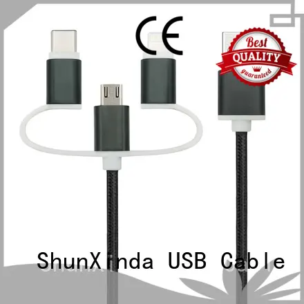 ShunXinda Brand data popular coiled multi charger cable 1