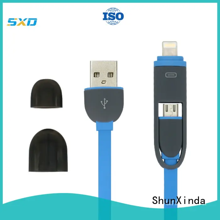 coiled durable promotional multi charger cable charging ShunXinda Brand 1