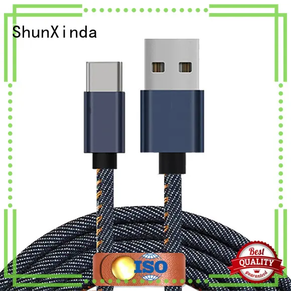 ShunXinda Brand zinc super charging custom type c usb cable 1