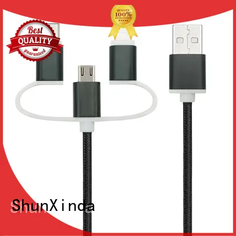 ShunXinda Brand cloth fast multi charger cable nylon factory 1