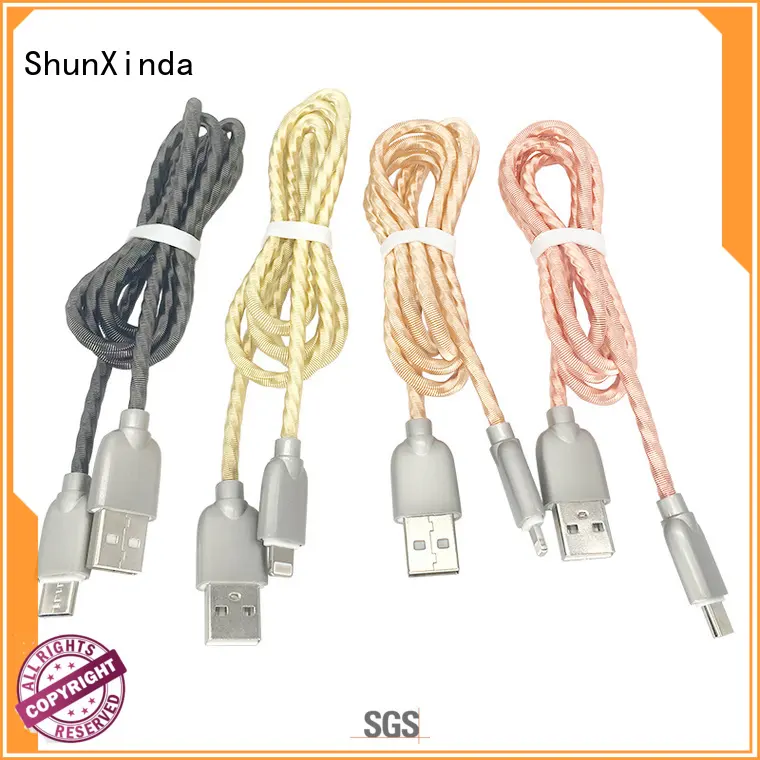 ShunXinda Brand led design transfer iphone usb cable oem device 1