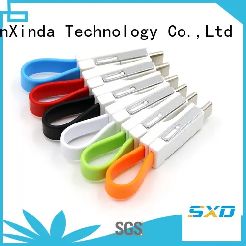 retractable charging cable keychain spring data ShunXinda Brand 1
