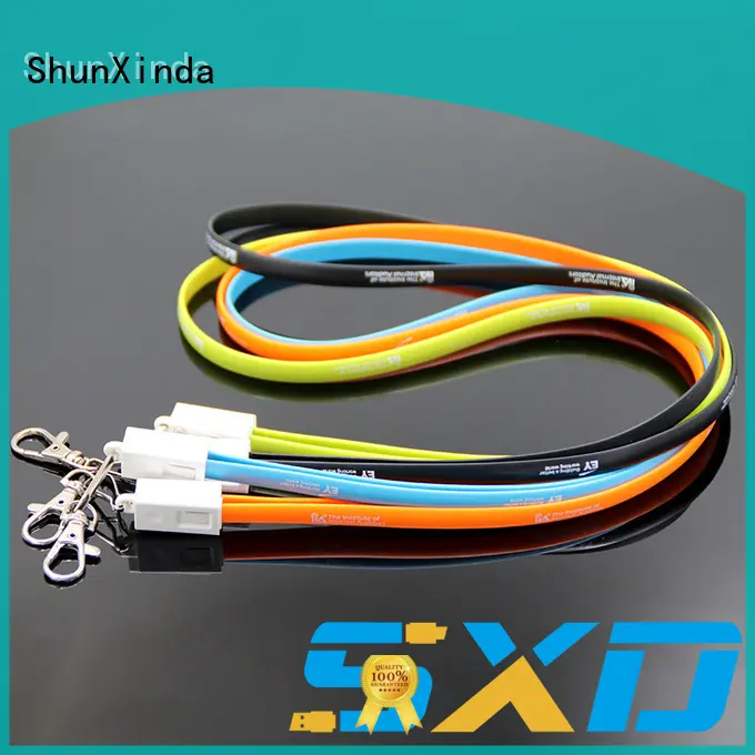 pu coiled ShunXinda Brand retractable charging cable 1