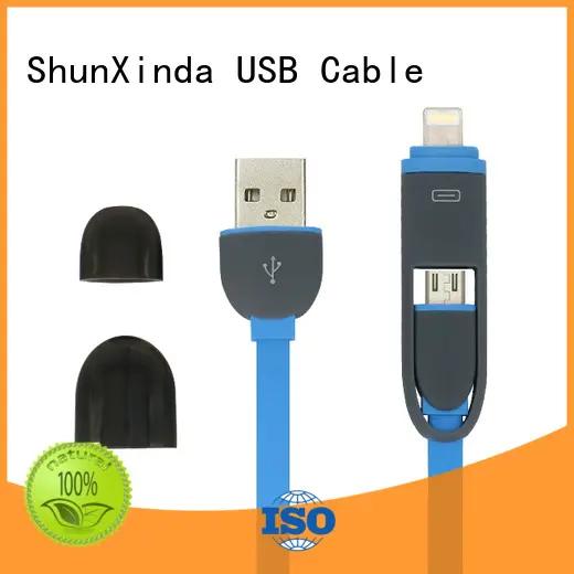 retractable charging cable samsung pu ShunXinda Brand multi charger cable 1