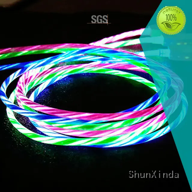 usb data pin leather ShunXinda Brand iphone cord supplier 1