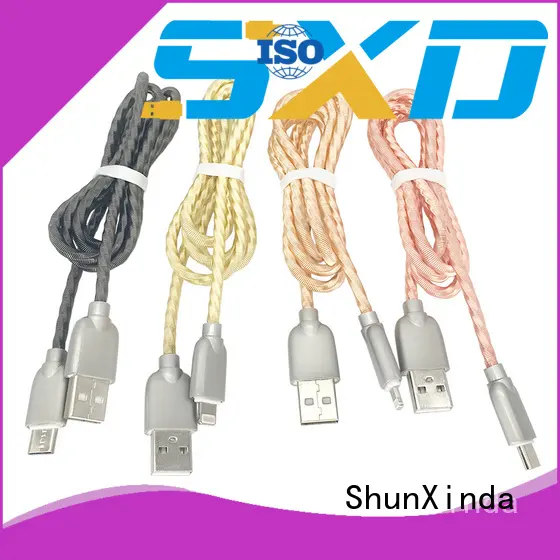 device head sync ShunXinda Brand iphone usb cable oem factory 1