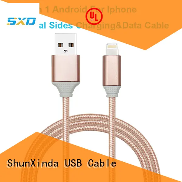 braided retractable charging cable pin coiled ShunXinda Brand 1
