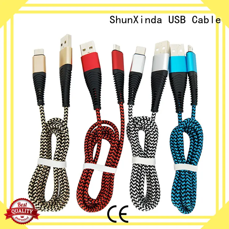 ShunXinda Brand fast phone iphone usb cable oem nylon 1